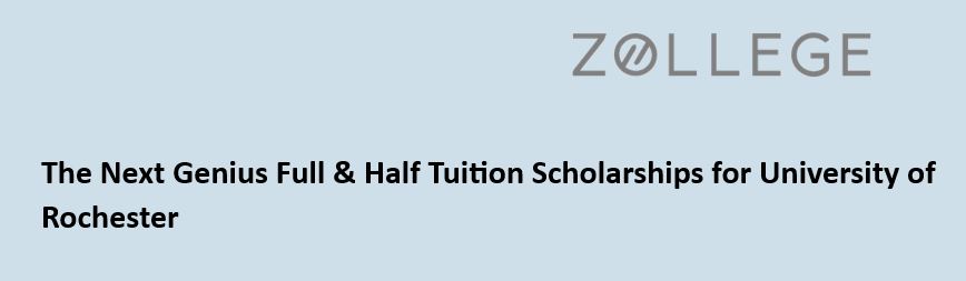The Next Genius Full & Half Tuition Scholarships for University of ...